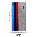 Tweakymod Printed Leather Strips Back Cover For Lenovo K3 Note
