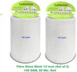 Latteriex Combo Pack of Fiber Mesh Roll 145 GSM for Waterproofing 12 inch x 50 Meter roll Crack Filler  (2 kg)