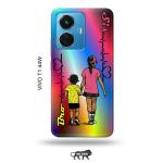 Tweakymod Printed Brother Sister Back Cover For Vivo T1 44W
