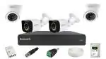 IMPACT By Honeywell 2 MP Wired CCTV Kit with 4 Channel DVR with 3.6 mm Fixed Lens (White)