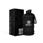 BOLDFIT Gym Gallon Water Jug Bottle (2.2 Litre, Extra Large Matt Gallon Black) 2200 ml Sipper
