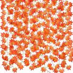 PRIMOH Orange Maple Grape Leaf Ivy Vine Hanging For Home Office Decor. Artificial Plant Set of 5(7.5ft each)