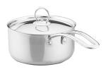 Pigeon Silver Stainless Steel Saffron Saucepan With Lid, 1.5 Ltrs