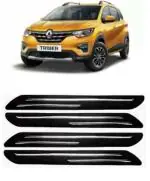 Gee Cee Black Pvc Car Bumper Protector Guard For Renault Triber (Set Of 4)