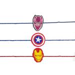 The Stone Aisle Marvel Avengers Set of 3 Rakhis for Brothers - Official Superhero Rakhi Collection for Raksha Bandhan