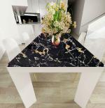 CRIMSON DECORS Black Gold Granite SELF Adhesive Wallpaper for Bedroom LIVINGROOM Kitchen Corridor Restaurant Peel and Stick Vinyl Wallpaper - 200*45 cm - 9 SQFT Approx