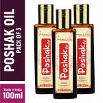 Iuvenis Veda Poshak Oil-100ML Aurvedic Massage Oil Pain Relief & Body Nourishing (Pack of 3)