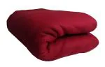 Neekshaa 400 Gsm Plain Light Weight Polar Fleece Blanket for Single Bed Special for Mild Winter/AC Room/Travelling, Size- 60*90 inch (Color-Red)
