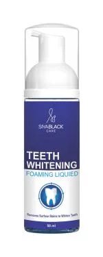 Siya Black Teeth Whitening Foaming Liquid For Sensitive Teeth, 50 Ml