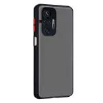 Fastship REDMI Note 10 Pro Max Back Cover Smoke Case | Camera Bump Protection Frosted Matte | 360 Degree Anti-Drop for MI REDMI Note 10Pro Max - Rich Black