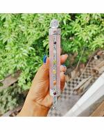 Shubhanjali store Natural Rose Quartz Seven Chakra Wand with Crystal Ball Stone (18 x 2.5 cm)