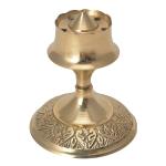 Kalarambh Brass Inscense Stick Holder for Home Office Pooja Puja Mandir Table Decor Gift Items Collectible Handicraft Art, Yellow, 2.5 x 2.5 x 2.3 Inch (L x W x H)