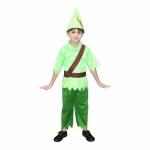 Kaku Fancy Dresses Fairy Tales Peter Pan Costume -Green & Brown, 5-6 Years, For Boys