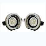 Apsmotiv White 8 Led Fog Lamp With Ring Assy Set Suitable For M And M Bolero Car Reflector Light - Pack of 2