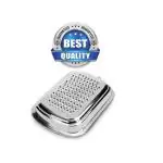 REVV UP Stainless Steel Grater, Steel vegetable grater for kitchen, Khamni, Medium (Silver)