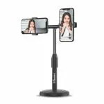 TP TROOPS UNIVERSAL PORTABLE MOBILE PHONE FLOOR STAND for Table with Adjustable Height, 360 Degree Rotation Mobile Holder Mobile Holder