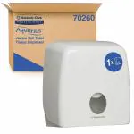 Kimberly Clark Aquarius Jumbo Toilet Roll Dispenser 70260 - Toilet Paper Dispenser - 1 X White JRT Toilet Roll Dispenser
