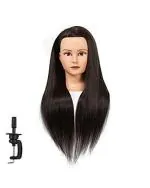 LYTIX Black Synthetic Multipurpose Hair Dummy for Styling and Cutting Practice 24 to 26 inch
