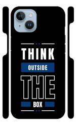 YAPZONE | Think Outside The Box | Designer Printed Hard Back Cover for Apple iPhone 14 Premium & Attractive Case for Your Smartphone