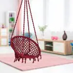 Swingzy Round Swing Chairs for Adults & Kids (Maroon)