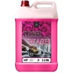 BLISS & BLUSH Dishwash Liquid 5 Liter Pink with Rose Fragrance Grease Cleaner For All Utensils, Dishwashing Liquid