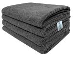 Softspun Grey Microfiber Cloth (Pack of 4)