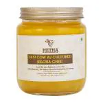 Hetha Organics Desi Cow Bilona A2 Cultured Ghee Made in Brass Utensil (Peetal kadhai) Single Origin Made at Hetha Farm The Traditional Way - 500ml