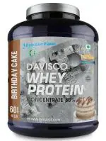Nutrition Planet Davisco Whey Protein Concentrate 80% (Birthday Cake - 4lb, 60 Servings)