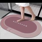 Gentle E Kart Anti-Slip Floor Mat for Home and Kitchen, Soft Water Soaking Bathroom Mat (Pink)