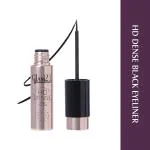 Glam21 HD Dense Eyeliner Highly Pigmented Smudge Proof Stays Upto 12hrs Shiny Finish - Black,6ml