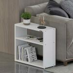 Patty Engineered Wood Side Table/Bedside Table/Sofa Side Table/End Table/Corner Table for Living Room Bedroom Office (Matte Finish) (White) (D.I.Y)