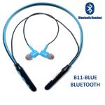 U SMART B11 Wireless Neckband Bluetooth Earphone Headset Earbud Portable Headphone Handsfree Sports Running Sweatproof Compatible for All Smartphones (Multicolour)