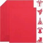 REDGE A4 Red Craft Paper 20 Sheets For Art and Craft 120 GSM Pack of 20