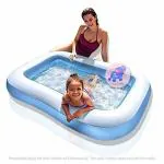 KidsZeeNie Inflatable Blue Rectangular Swim Centre Kids Swimming Pool| Swimming Baby Play Pool for Home,Balcony,Garden,Farmhouse| Baby Bath Water Tub for Kids|Portable Indoor & Outdoor Bathing Tub
