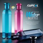 Capital Kitchenware Multicolor Unique Plastic Water Bottle 1 L (Set of 3)