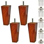 Lakdi Baaz | Wooden Square Leg for Sofa and Furniture 5 Inch (SF6T-5Inch-4PC)