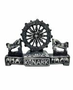 zoltamulata UNIQUE HANDICRAFT Marble Konark Wheels Chakra Beautiful Showpiece (12.7x2.5x 10.2 cm)