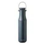 Lock & Lock Metro Navy Blue Stainless Steel Insulated Bottle with Hand Strap 710 ml
