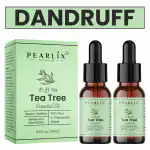 PEARLIX Tea Tree Essential Oil (10ml) Pack Of 2 - W/Drops for Skin, Face, Hair, Scalp, Nails - Fragrance Oil for Aromatherapy, Diffusers, Candle Making, Yoga, Massages, Home Care
