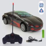 NHR Chargeable 3D Remote Control Lighting Famous Car for Kids, Stylish Car, Remote Control Car for 5 to 10 Years Kids, Birthday Gift for Kids, Remote Waali Gaadi