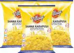 Village Ruchulu Sanna Karapusa 500Grams| Made With Rice & Lentils | Rich Taste & Flavour| Each 165Grams Pack Of 3