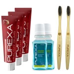 Purexa Healthy Gums Toothpaste And Toothbrush And Antioxidant Mouthrinse (Pack of 7)