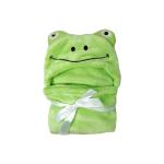 BUMTUM Baby Soft Cotton Hooded Bath Towel | Ultra Absorbent | For Newborn Babies (Green Panda)