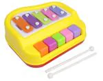 Goyal's Yellow Plastic Musical Xylophone and Piano for Kids
