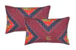 Gharsaaz Multicolor Printed Polycotton Pillow Covers Set of 2