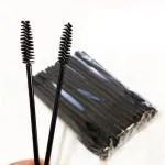BID 50 Pcs Eyelash Brush Mascara Wands Black Eyelash Brushes for Eyelash Extension Eyebrow Applicator Cosmetic Makeup Brush Tool Kits