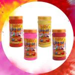 S K D Organic Gulal Combo Red,Orange,Yellow, Pink Eco-Friendly Holi Colours, 200 Gram