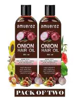 Amueroz Red Onion Hair Oil With 13 Natural Oils And Extracts For Hair Growth For Women And Men, 100 Ml (Pack Of 2)