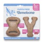 Pawsindia Benebone Puppy 2-Pack Dental Chew/Wishbone Durable Dog Chew Toys|Real Bacon Flavor|Made in USA