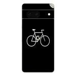 GADGETSWRAP Printed Vinyl Skin Sticker for Google Pixel 7 - Hipster Bicycle Dark